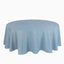 Polyester 90" Round Tablecloth Dusty Blue - Stain & Wrinkle - Resistant Table Cover - Linen Luxes
