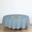 Polyester 90" Round Tablecloth Dusty Blue - Stain & Wrinkle - Resistant Table Cover - Linen Luxes