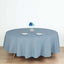 Polyester 90" Round Tablecloth Dusty Blue - Stain & Wrinkle - Resistant Table Cover - Linen Luxes