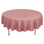 Polyester 90" Round Tablecloth Dusty Rose - Stain & Wrinkle - Resistant Table Cover - Linen Luxes