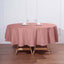 Polyester 90" Round Tablecloth Dusty Rose - Stain & Wrinkle - Resistant Table Cover - Linen Luxes