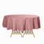 Polyester 90" Round Tablecloth Dusty Rose - Stain & Wrinkle - Resistant Table Cover - Linen Luxes