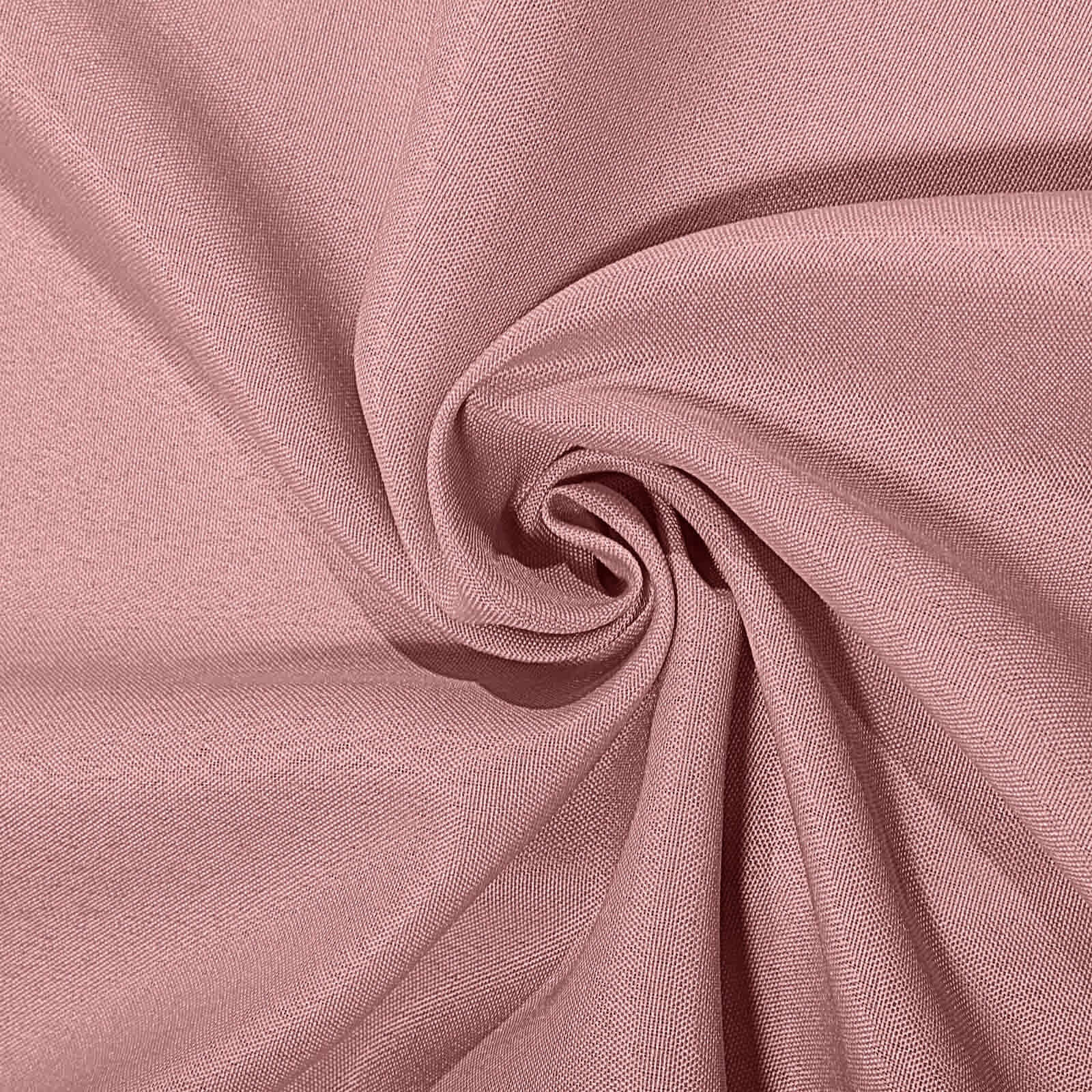 Polyester 90" Round Tablecloth Dusty Rose - Stain & Wrinkle - Resistant Table Cover - Linen Luxes