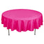 Polyester 90" Round Tablecloth Fuchsia - Stain & Wrinkle - Resistant Table Cover - Linen Luxes