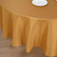 Polyester 90" Round Tablecloth Gold - Stain and Wrinkle - Resistant Table Cover for Party & Gatherings - Linen Luxes