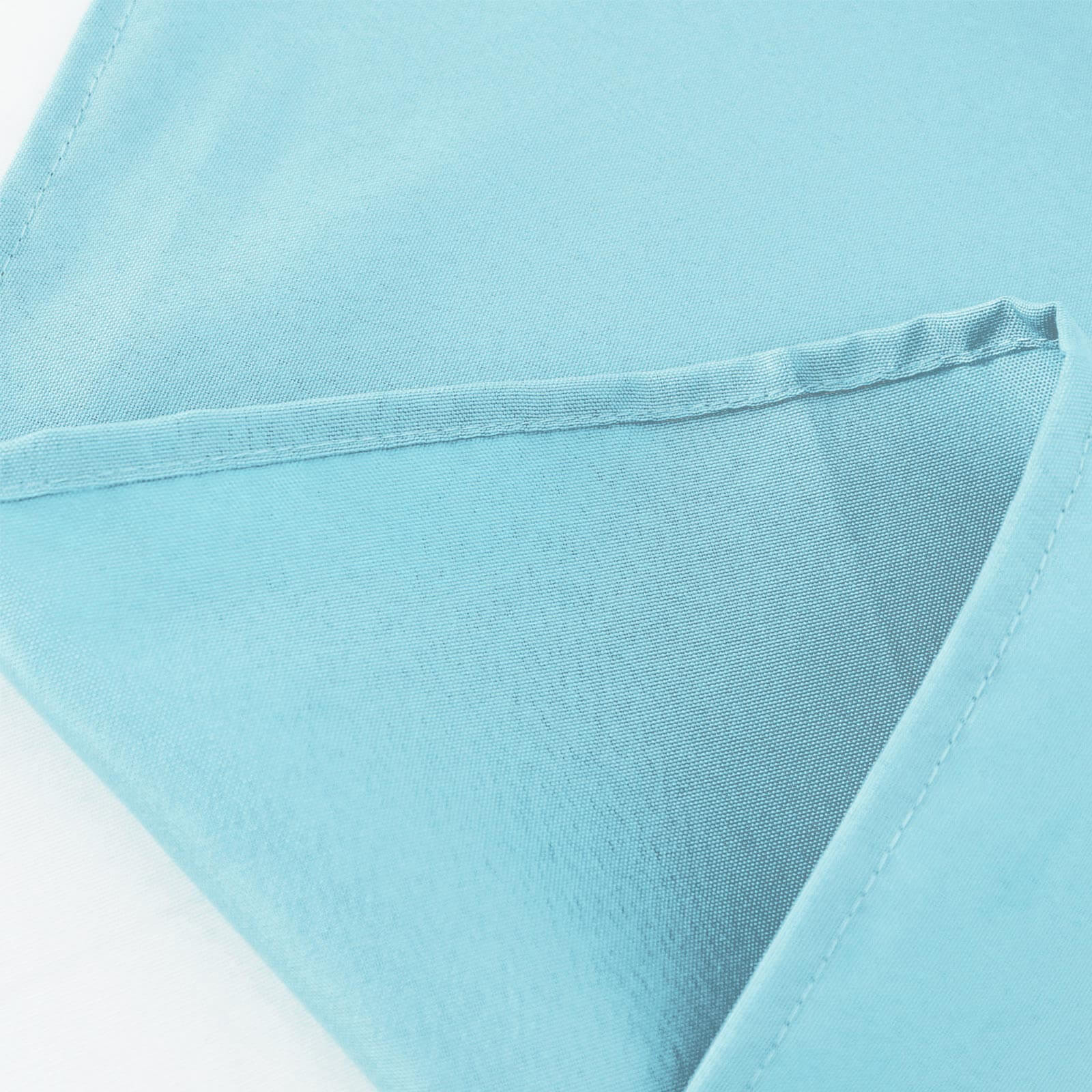 Polyester 90" Round Tablecloth Light Blue - Stain & Wrinkle - Resistant Table Cover - Linen Luxes