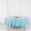 Polyester 90" Round Tablecloth Light Blue - Stain & Wrinkle - Resistant Table Cover - Linen Luxes