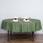 Polyester 90" Round Tablecloth Olive Green - Stain & Wrinkle - Resistant Table Cover - Linen Luxes