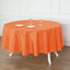 Polyester 90" Round Tablecloth Orange - Stain & Wrinkle - Resistant Table Cover - Linen Luxes