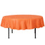 Polyester 90" Round Tablecloth Orange - Stain & Wrinkle - Resistant Table Cover - Linen Luxes