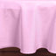 Polyester 90" Round Tablecloth Pink - Stain & Wrinkle - Resistant Table Cover - Linen Luxes