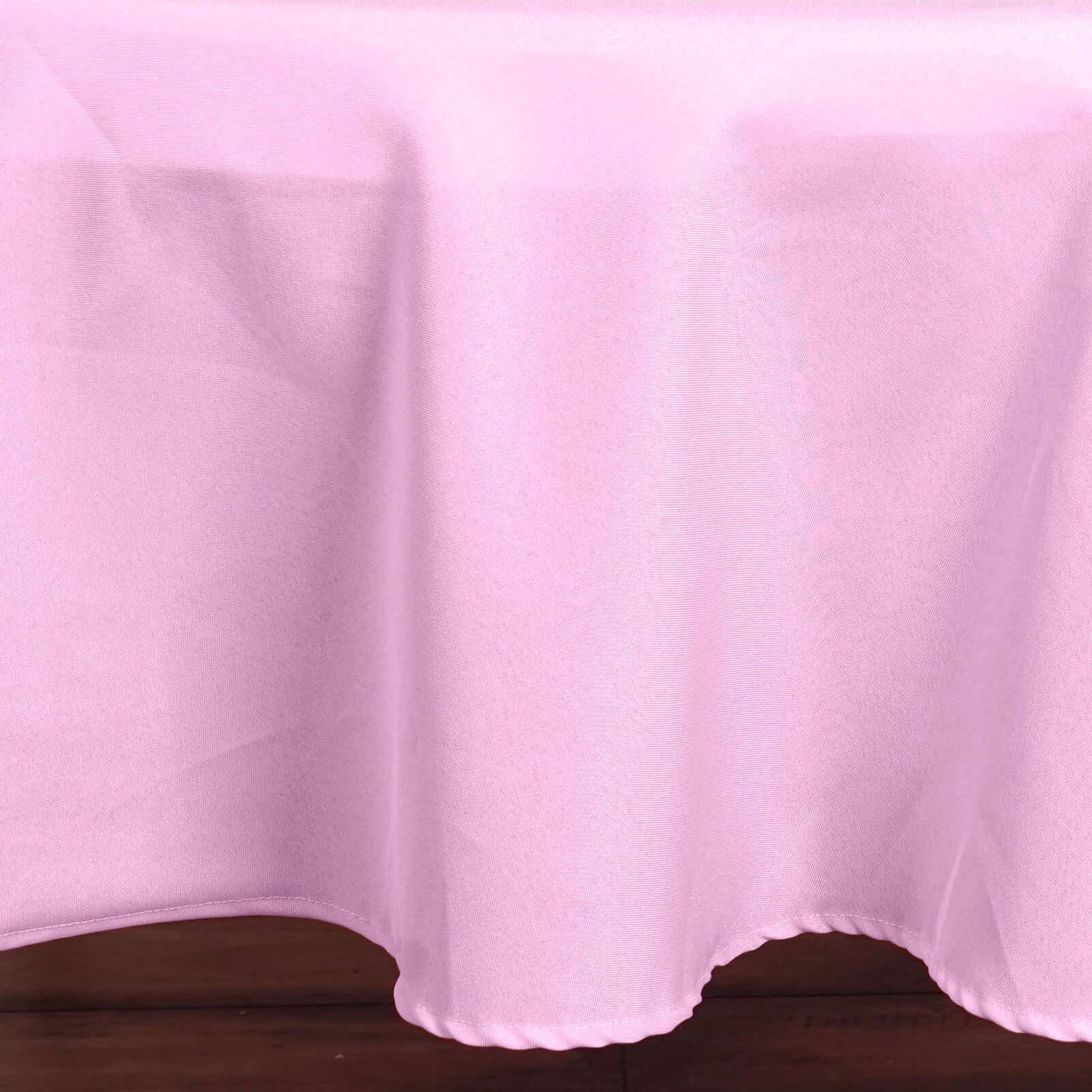 Polyester 90" Round Tablecloth Pink - Stain & Wrinkle - Resistant Table Cover - Linen Luxes