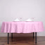 Polyester 90" Round Tablecloth Pink - Stain & Wrinkle - Resistant Table Cover - Linen Luxes