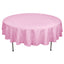 Polyester 90" Round Tablecloth Pink - Stain & Wrinkle - Resistant Table Cover - Linen Luxes