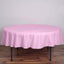Polyester 90" Round Tablecloth Pink - Stain & Wrinkle - Resistant Table Cover - Linen Luxes