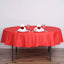 Polyester 90" Round Tablecloth Red - Stain & Wrinkle - Resistant Table Cover - Linen Luxes