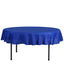 Polyester 90" Round Tablecloth Royal Blue - Stain & Wrinkle - Resistant Table Cover - Linen Luxes
