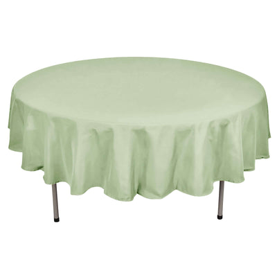 Polyester 90" Round Tablecloth Sage Green - Stain & Wrinkle-Resistant Table Cover