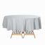 Polyester 90" Round Tablecloth Silver - Stain & Wrinkle - Resistant Table Cover - Linen Luxes
