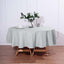 Polyester 90" Round Tablecloth Silver - Stain & Wrinkle - Resistant Table Cover - Linen Luxes