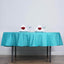 Polyester 90" Round Tablecloth Turquoise - Stain & Wrinkle - Resistant Table Cover - Linen Luxes