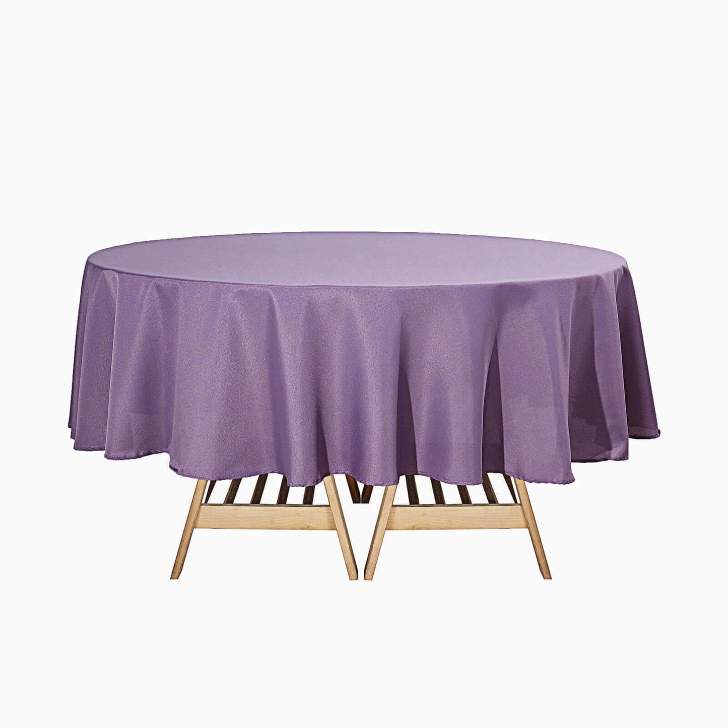 Polyester 90" Round Tablecloth Violet Amethyst - Stain & Wrinkle - Resistant Table Cover - Linen Luxes