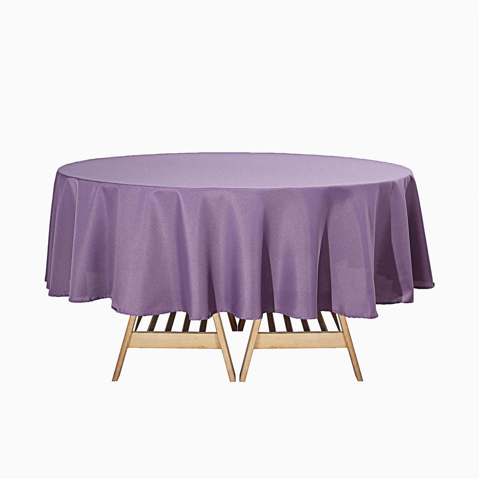 Polyester 90" Round Tablecloth Violet Amethyst - Stain & Wrinkle - Resistant Table Cover - Linen Luxes