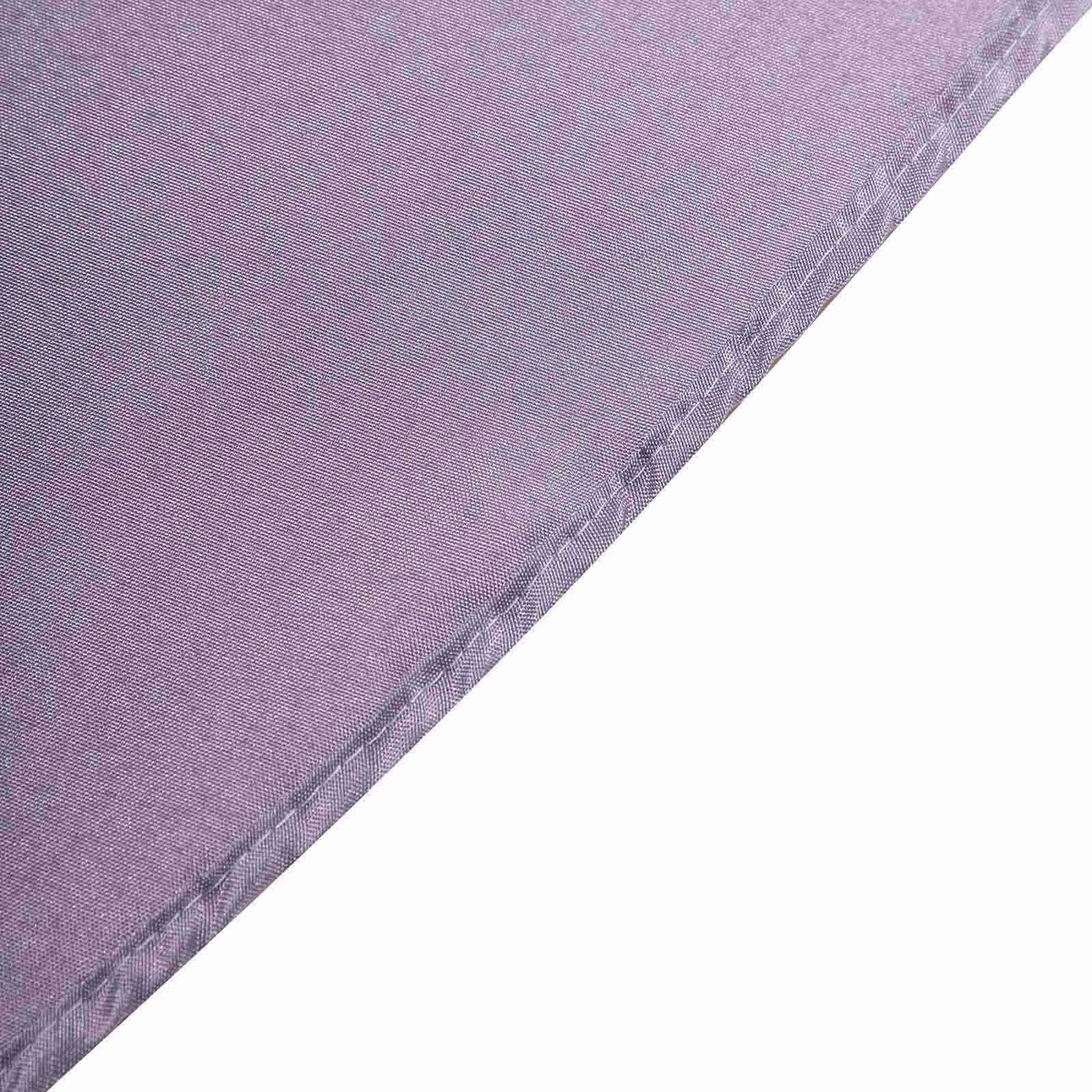 Polyester 90" Round Tablecloth Violet Amethyst - Stain & Wrinkle - Resistant Table Cover - Linen Luxes