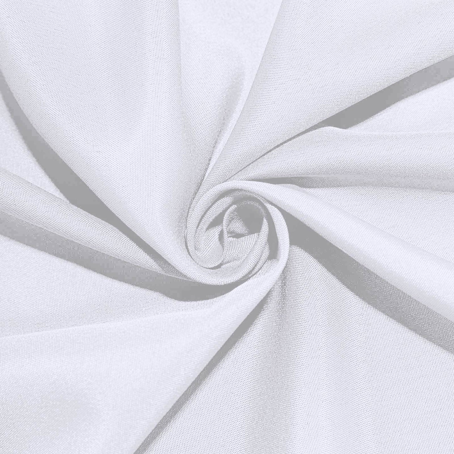 Polyester 90" Round Tablecloth White - Stain and Wrinkle - Resistant Table Cover for Party & Gatherings - Linen Luxes