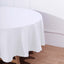 Polyester 90" Round Tablecloth White - Stain and Wrinkle - Resistant Table Cover for Party & Gatherings - Linen Luxes