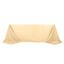 Polyester 90"x132" Rectangle Tablecloth Beige - Seamless Wrinkle - Resistant Table Cover - Linen Luxes