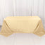 Polyester 90"x132" Rectangle Tablecloth Beige - Seamless Wrinkle - Resistant Table Cover - Linen Luxes