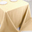 Polyester 90"x132" Rectangle Tablecloth Beige - Seamless Wrinkle - Resistant Table Cover - Linen Luxes