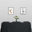 Polyester 90"x132" Rectangle Tablecloth Black - Seamless Wrinkle - Resistant Design for Luxe Celebrations - Linen Luxes