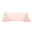 Polyester 90"x132" Rectangle Tablecloth Blush - Seamless Wrinkle - Resistant Table Cover - Linen Luxes