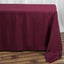 Polyester 90"x132" Rectangle Tablecloth Burgundy - Seamless Wrinkle - Resistant Table Cover - Linen Luxes
