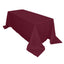 Polyester 90"x132" Rectangle Tablecloth Burgundy - Seamless Wrinkle - Resistant Table Cover - Linen Luxes