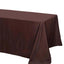 Polyester 90"x132" Rectangle Tablecloth Chocolate - Seamless Wrinkle - Resistant Table Cover - Linen Luxes