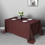 Polyester 90"x132" Rectangle Tablecloth Chocolate - Seamless Wrinkle - Resistant Table Cover - Linen Luxes