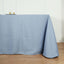 Polyester 90"x132" Rectangle Tablecloth Dusty Blue - Seamless Wrinkle - Resistant Table Cover - Linen Luxes
