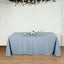 Polyester 90"x132" Rectangle Tablecloth Dusty Blue - Seamless Wrinkle - Resistant Table Cover - Linen Luxes