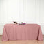 Polyester 90"x132" Rectangle Tablecloth Dusty Rose - Seamless Wrinkle - Resistant Table Cover - Linen Luxes