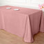 Polyester 90"x132" Rectangle Tablecloth Dusty Rose - Seamless Wrinkle - Resistant Table Cover - Linen Luxes