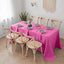 Polyester 90"x132" Rectangle Tablecloth Fuchsia - Seamless Wrinkle - Resistant Table Cover - Linen Luxes