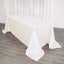 Polyester 90"x132" Rectangle Tablecloth Ivory - Seamless Wrinkle - Resistant Table Cover - Linen Luxes