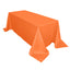 Polyester 90"x132" Rectangle Tablecloth Orange - Seamless Wrinkle - Resistant Table Cover - Linen Luxes