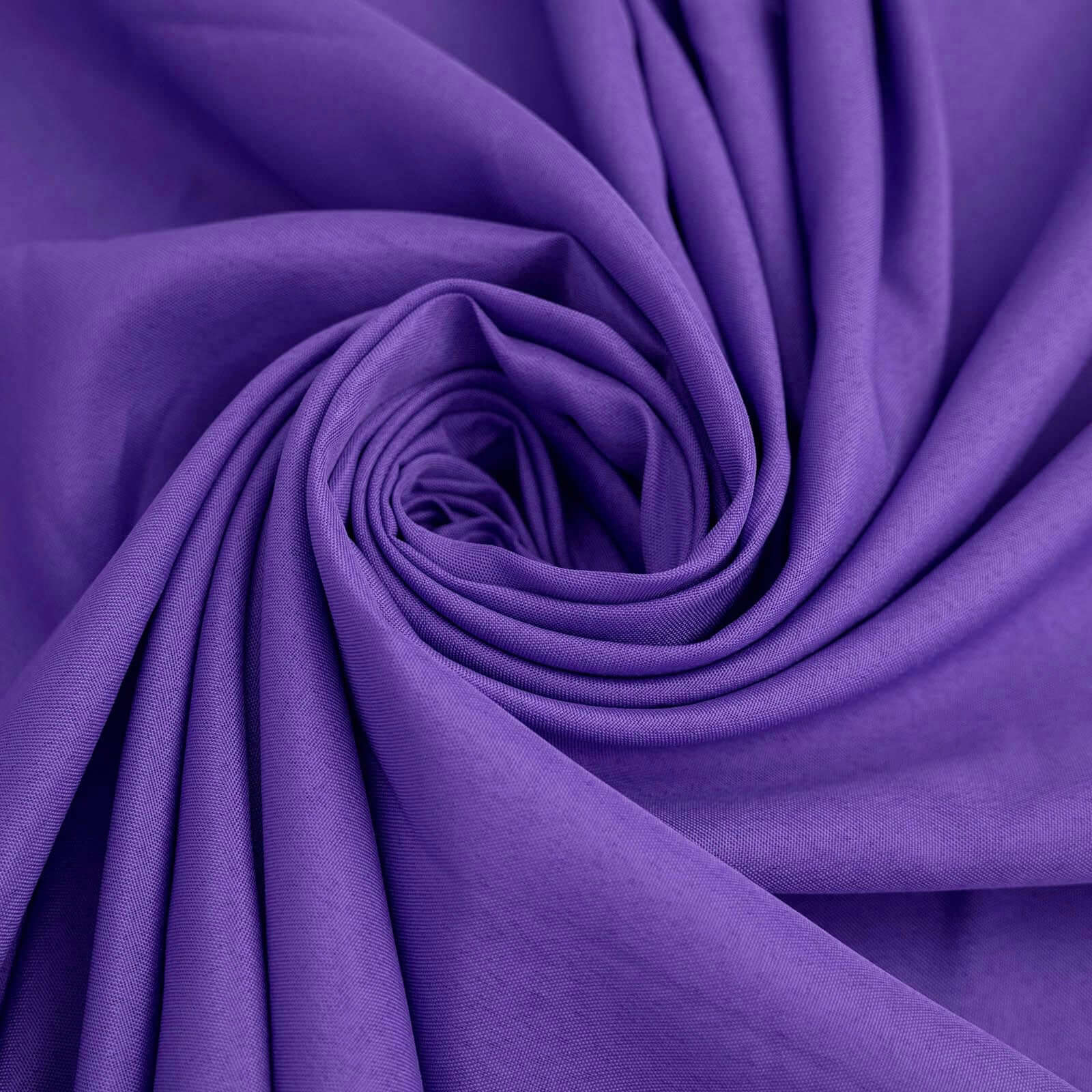 Polyester 90"x132" Rectangle Tablecloth Purple - Seamless Wrinkle - Resistant Table Cover - Linen Luxes