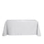 Polyester 90"x132" Rectangle Tablecloth Silver - Seamless Wrinkle - Resistant Table Cover - Linen Luxes