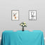 Polyester 90"x132" Rectangle Tablecloth Turquoise - Seamless Wrinkle - Resistant Table Cover - Linen Luxes