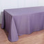 Polyester 90"x132" Rectangle Tablecloth Violet Amethyst - Seamless Wrinkle - Resistant Table Cover - Linen Luxes